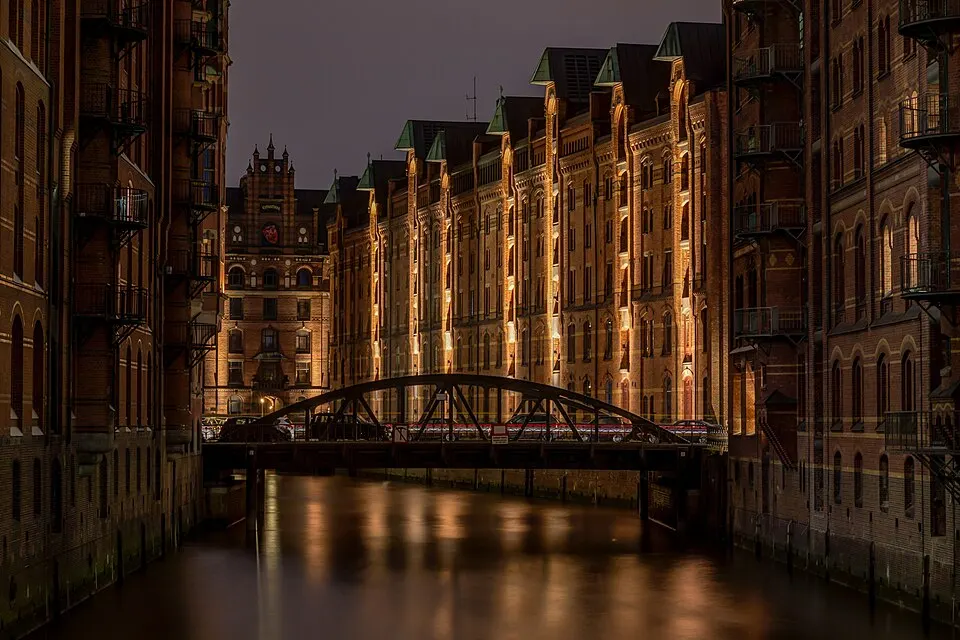Historische Speicherhäuser in der Hamburger Speicherstadt.